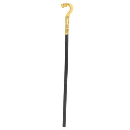 PACKOVE Schlangenkopf Gehstock Halloween Kostüm Zubehör Eleganter Ägyptischer Prop mit Stangen Schlangenkopf für Kreative Kostümpartys von PACKOVE