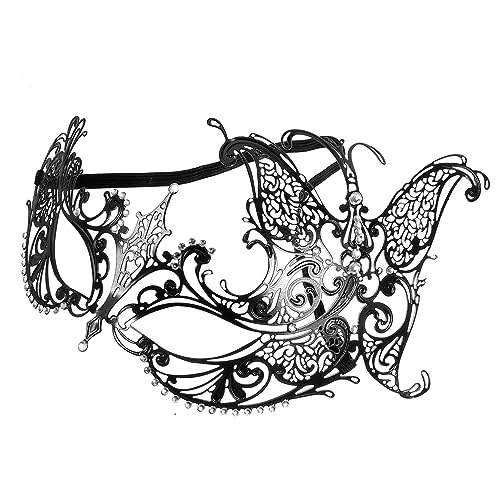 PACKOVE Schmetterlings Maske Metall mit Strass für Damen Maske für Halloween Karneval und Kostümpartys für Cosplay und Festliche Anlässe PACKOVE Schmetterlings Maske Metall mit Strass für Damen Maske für Halloween Karneval und Kostümpartys für Cosplay und Festliche Anlässe von PACKOVE