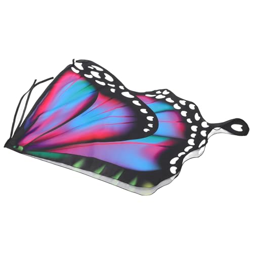 PACKOVE Schmetterlingsflügel Umhang aus Leichter Bunter Cape für Fasching Halloween und Cosplay Verstellbare als Bühnenrequisit und Partyaccessoire von PACKOVE