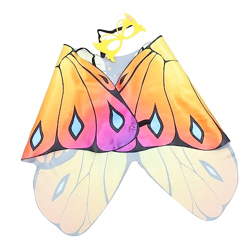 PACKOVE Schmetterlingsflügeln für Cosplay Umhang für Halloween Teiliges Kostüm für Bühnenaufführungen und Hautfreundlichem Satin und Filz Gefertigt Langlebig und PACKOVE Schmetterlingsflügeln für Cosplay Umhang für Halloween Teiliges Kostüm für Bühnenaufführungen und Hautfreundlichem Satin und Filz Gefertigt Langlebig und von PACKOVE