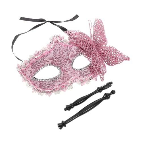 PACKOVE Schmetterlingsmaske Damen Handheld Maske für Karneval Halloween Abschlussball Bequeme Tragbare Maske Plastik für Cosplay und Maskenbälle PACKOVE Schmetterlingsmaske Damen Handheld Maske für Karneval Halloween Abschlussball Bequeme Tragbare Maske Plastik für Cosplay und Maskenbälle von PACKOVE
