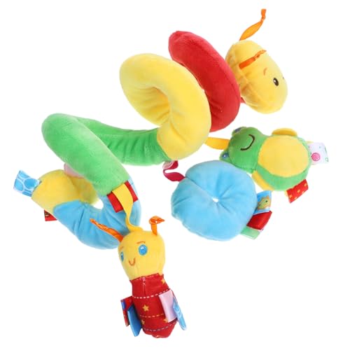 PACKOVE Spiralspielzeug, Kinderwagen-Mobile, Samtstoff, Mehrfarbig, 50 cm PACKOVE Spiralspielzeug, Kinderwagen-Mobile, Samtstoff, Mehrfarbig, 50 cm von PACKOVE