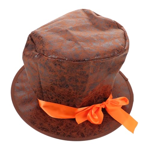 PACKOVE Steampunk Top Hat Herren Kostüm Leichter Vintage mit Edlem Design für Zauberer Viktorianische Outfits Halloween und Festliche Anlässe Braun von PACKOVE
