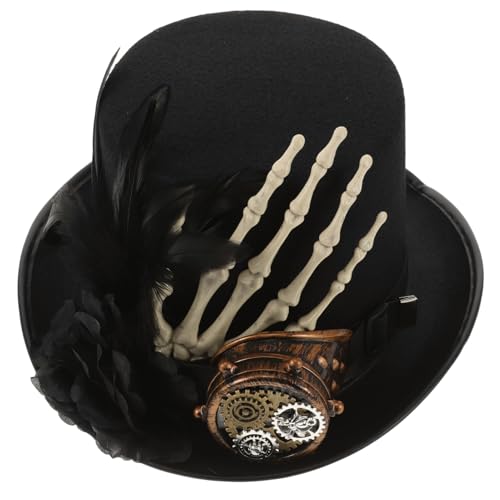 PACKOVE Steampunk Zylinderhut Mit Einzelaugen- Perfektes Kostümzubehör Für Halloween Cosplay Und Gothic-events Komfortabel Und Für Unvergessliche Auftritte PACKOVE Steampunk Zylinderhut Mit Einzelaugen- Perfektes Kostümzubehör Für Halloween Cosplay Und Gothic-events Komfortabel Und Für Unvergessliche Auftritte von PACKOVE