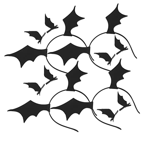 PACKOVE Teiliges Halloween Haarreif Set mit Schwarzen Fledermausflügel Haarclips Leichtes Langlebiges Party Zubehör für Halloween Kostüm und Karneval Komfortabler Sitz für Damen und PACKOVE Teiliges Halloween Haarreif Set mit Schwarzen Fledermausflügel Haarclips Leichtes Langlebiges Party Zubehör für Halloween Kostüm und Karneval Komfortabler Sitz für Damen und von PACKOVE