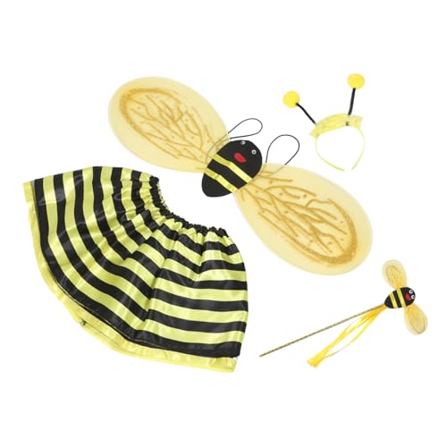 PACKOVE Teiliges Kostüm mit Kleid Flügel Haarreif und Zauberstab für Festlichkeiten Schulaufführungen und Partys PACKOVE Teiliges Kostüm mit Kleid Flügel Haarreif und Zauberstab für Festlichkeiten Schulaufführungen und Partys von PACKOVE