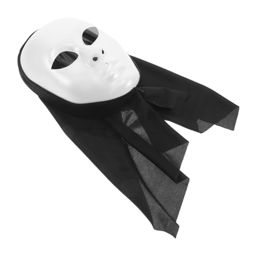 PACKOVE Unisex Weiße Vollgesichtsmaske für und Themenveranstaltungen Verstellbare Kostümaske für Cosplay und Partys Langlebig und Realistisch Gestaltet von PACKOVE