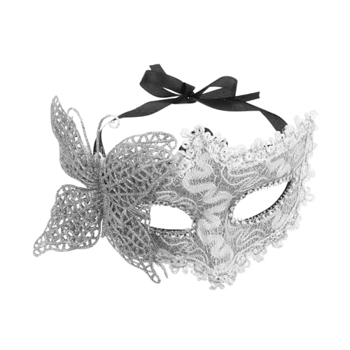 PACKOVE Venezianische Halbmaske für Damen und Herren mit Verstellbarem Band für Bälle und Kostümpartys Atmungsaktive Langlebige Maske mit Einzigartigem Design PACKOVE Venezianische Halbmaske für Damen und Herren mit Verstellbarem Band für Bälle und Kostümpartys Atmungsaktive Langlebige Maske mit Einzigartigem Design von PACKOVE