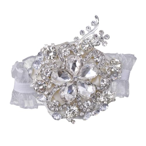 PACKOVE Vintage Seiden Corsage Kristallarmband für Hochzeiten Abschlussbälle Partys Elastisches Armband für Besondere Anlässe von PACKOVE