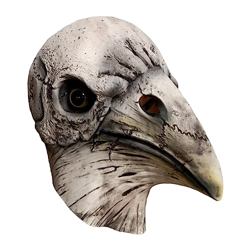 PACKOVE Vögel Dekoration tierischer Latex dekorative Vögel Terror Cosplay unheimlich voll Grusel Maske kleidung Halloween Vogelkopf von PACKOVE