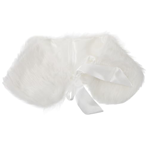 PACKOVE Warmer Mädchen Kunstfell Umhang Winter Wickel Schal Eleganter Wrap für Alltag und Festlichkeiten Atmungsaktiv Strapazierfähig Modisches Kinderaccessoire von PACKOVE