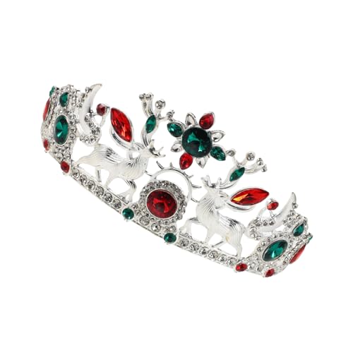 PACKOVE Weihnachtliche Reh Schneeflocken-krone mit Funkelnden Strasssteinen Stilvolles Braut-haarband für Damen Leichter Kopfschmuck für Weihnachtsfeier Hochzeit Halloween und Festliche von PACKOVE