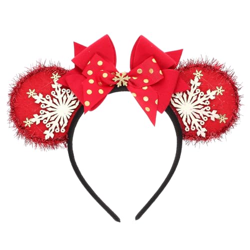 PACKOVE Weihnachtliches Haarband Damen mit Schneeflocken Bowknot Leichtes Party Haarschmuck Accessoire für Festliche Looks und Geschenkidee PACKOVE Weihnachtliches Haarband Damen mit Schneeflocken Bowknot Leichtes Party Haarschmuck Accessoire für Festliche Looks und Geschenkidee von PACKOVE