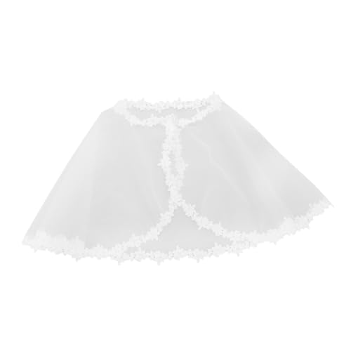 PACKOVE Weißer Poncho-umhang: Umhang Für Kleinkinder, Prinzessinnen-umhang Für Blumenmädchen, Umhang Für Mädchen, Atmungsaktiv, Für Hochzeiten Und Partys von PACKOVE