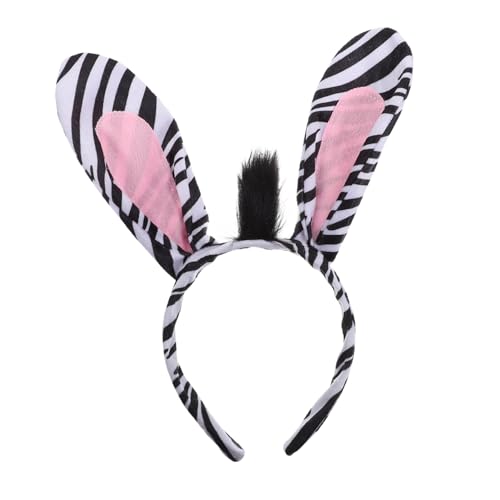 PACKOVE Zebra Stirnband mit Plüschohren Leichtes Tier Haarreif für Damen für Karneval Halloween Kostümpartys Kreatives Accessoire für Fotoaufnahmen und Tier Cosplay PACKOVE Zebra Stirnband mit Plüschohren Leichtes Tier Haarreif für Damen für Karneval Halloween Kostümpartys Kreatives Accessoire für Fotoaufnahmen und Tier Cosplay von PACKOVE