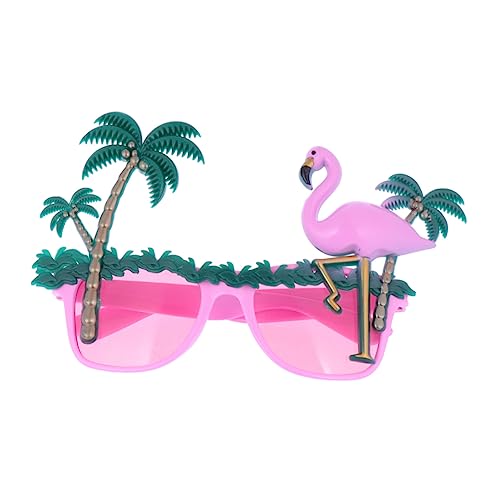 PACKOVE schnapsgläser Sonnenbrille Partybrille Bienengläser Sommerbrille Luau Hawaii-Flamingo-Brille Strandparty-Brille Make-up-Brille lustige Brille bilden Schminkspiegel Pool-Party Rosa von PACKOVE
