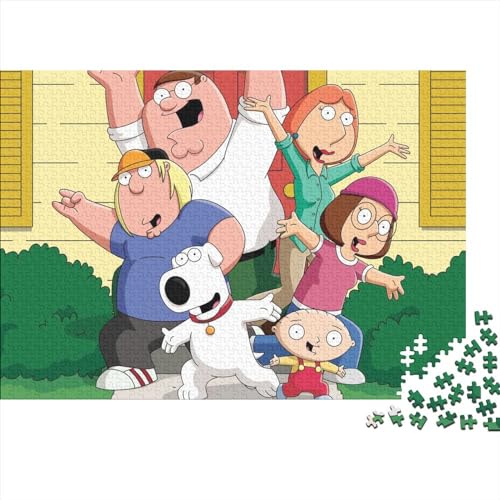 Family Guy Puzzles 500 Teile Für Erwachsene Schwierig Schwer Funny Anime Puzzle Für Frauen Männer Premium Präzise Interlocking Herausfordernde Spiel Pädagogische Gam 500pcs (52x38cm) von PACUM