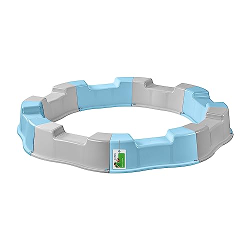 Sandkasten für Kinder – 160 x 22 cm - Modularer Sandbox 8 Elemente Runder Sandkiste für Garten Outdoor | Kunststoff (Grau/Blau) Sandkasten für Kinder – 160 x 22 cm - Modularer Sandbox 8 Elemente Runder Sandkiste für Garten Outdoor | Kunststoff (Grau/Blau) von PAFEN