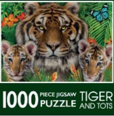 Tiger & Tots Puzzle | Puzzles für Erwachsene 1000 Teile | Puzzles für Erwachsene, Jugendliche, Kinder, Familie | 1000 Teile Puzzle für Erwachsene von Page Publications von PAGE PUBLICATIONS