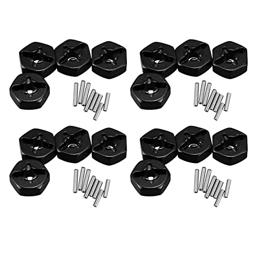 PAGJHRFJG 16x Aluminiumlegierung 12mm Combiner Radnabe Hex Adapter Upgrades für 144001 1/14 RC Auto Ersatzteile,Schwarz PAGJHRFJG 16x Aluminiumlegierung 12mm Combiner Radnabe Hex Adapter Upgrades für 144001 1/14 RC Auto Ersatzteile,Schwarz von PAGJHRFJG