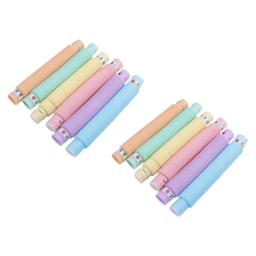 PAGJHRFJG 2,9 cm Leuchtröhre Dekompressions-Leuchtröhre Teleskop-LED-Licht Wasserleitung Farbbox 12 Stück von PAGJHRFJG