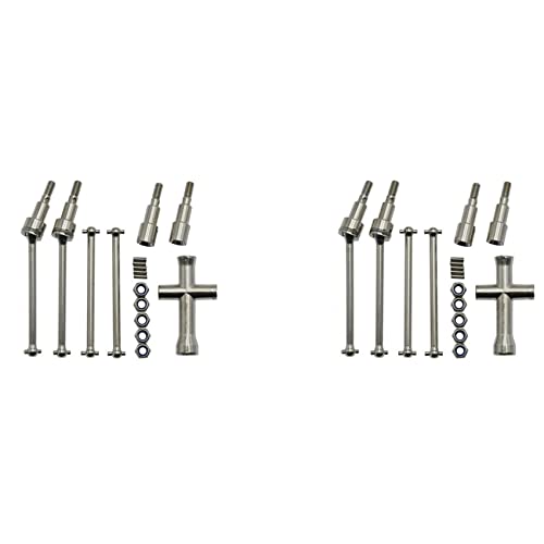 PAGJHRFJG 2X CVD-Antriebswelle Aus Metall Vorne und Hinten für SCY 16101 16102 16103 16201 Pro 1/16 Brushless RC Car Upgrades Parts von PAGJHRFJG