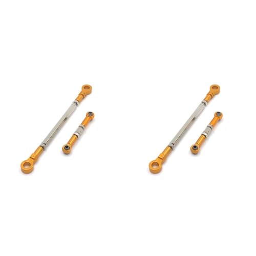 PAGJHRFJG 2X Metall Lenkung Stange Servo Verknüpfung Stange für HB Toys ZP1001 ZP1002 ZP1003 ZP1004 1/10 RC Crawler Auto Upgrade Teile,Gelb von PAGJHRFJG