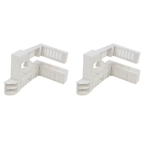 PAGJHRFJG 2X Puppenhaus Miniatur Spielzeug Haus Schrank Kuechenmoebel Formen Wohnkultur Kit von PAGJHRFJG
