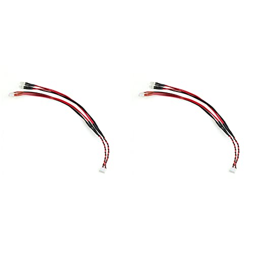 PAGJHRFJG 2X RC Auto LED Licht Scheinwerfer und Rücklichter für Mini Z MA020 MR03 FWD RWD 1/28 RC Auto Aktualisierung Teile von PAGJHRFJG