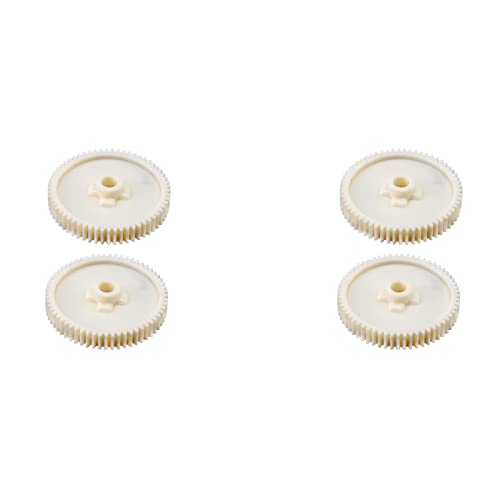 PAGJHRFJG 4 Stück 61T Stirnrad Zahnrad 51004 für TT01 TT01D TT01E TT-01 1/10 RC Auto Upgrade Teile Zubehör von PAGJHRFJG