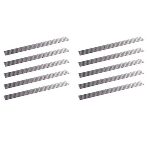 PAGJHRFJG 50 Stueck RC Flugzeug Edelstahl Rundstangen Achsen Staeb 3mm X 150mm von PAGJHRFJG