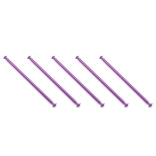 PAGJHRFJG 5X 04003 Metall Mitten Antriebs Welle Dogbone 170Mm für 1:10 Upgrade Parts Truck Brontosaurus 94111 94107 94170,Lila von PAGJHRFJG