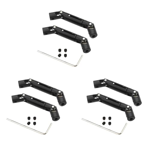PAGJHRFJG 6 Stücke Metall Universal Antriebs Welle für D12 C14 C24 B16 B36 B24 MN D90 MN99S RC Auto Upgrade Teile von PAGJHRFJG