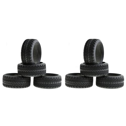 PAGJHRFJG 8 Stück Gummireifen Reifen für 1/10 Rc On-Road Drift Touren Wagen Redcat,5 von PAGJHRFJG