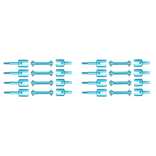 PAGJHRFJG 8X Metall Antriebs Welle Hunde Knochen Schalengelenk Satz für TT01 TT-01 TT01D TT01E TT02 TT-02 1/10 RC Auto Upgrade Teile von PAGJHRFJG