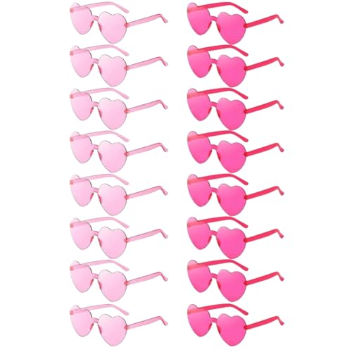 PAGJHRFJG Herzförmige Sonnenbrille in Bonbonfarben, Lustige Herzförmige Sonnenbrille, Damen/Herren, Themengeschenk, Herzförmige Brille PAGJHRFJG Herzförmige Sonnenbrille in Bonbonfarben, Lustige Herzförmige Sonnenbrille, Damen/Herren, Themengeschenk, Herzförmige Brille von PAGJHRFJG