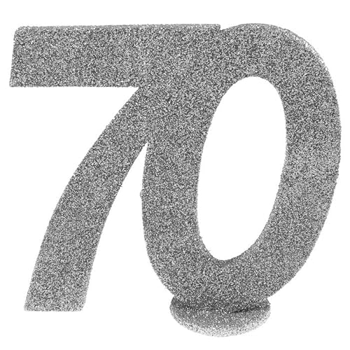 PAINT IT EASY NEU Aufsteller Geburtstags-Zahl 70, Glitter-Silber, ca. 10cm PAINT IT EASY NEU Aufsteller Geburtstags-Zahl 70, Glitter-Silber, ca. 10cm von PAINT IT EASY