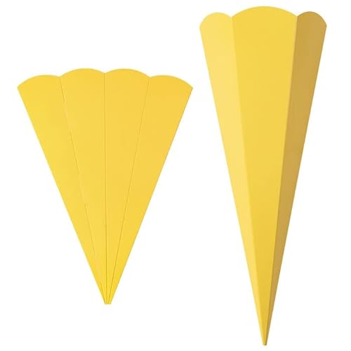 PAINT IT EASY NEU Geschwister-Schultüte Rohling mit Steckverschluß, Stabiler Karton 400g/qm, 6-eckig, 41 cm, 1 Stück, Gelb PAINT IT EASY NEU Geschwister-Schultüte Rohling mit Steckverschluß, Stabiler Karton 400g/qm, 6-eckig, 41 cm, 1 Stück, Gelb von PAINT IT EASY