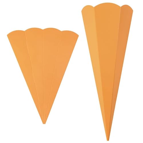 PAINT IT EASY NEU Geschwister-Schultüte Rohling mit Steckverschluß, Stabiler Karton 400g/qm, 6-eckig, 41 cm, 1 Stück, Orange PAINT IT EASY NEU Geschwister-Schultüte Rohling mit Steckverschluß, Stabiler Karton 400g/qm, 6-eckig, 41 cm, 1 Stück, Orange von PAINT IT EASY