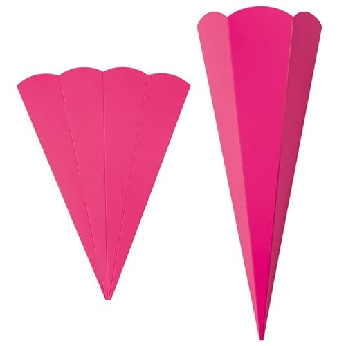 PAINT IT EASY NEU Geschwister-Schultüte Rohling mit Steckverschluß, Stabiler Karton 400g/qm, 6-eckig, 41 cm, 1 Stück, Pink PAINT IT EASY NEU Geschwister-Schultüte Rohling mit Steckverschluß, Stabiler Karton 400g/qm, 6-eckig, 41 cm, 1 Stück, Pink von PAINT IT EASY