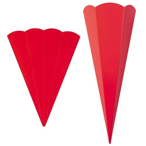 PAINT IT EASY NEU Geschwister-Schultüte Rohling mit Steckverschluß, Stabiler Karton 400g/qm, 6-eckig, 41 cm, 1 Stück, Rot PAINT IT EASY NEU Geschwister-Schultüte Rohling mit Steckverschluß, Stabiler Karton 400g/qm, 6-eckig, 41 cm, 1 Stück, Rot von PAINT IT EASY