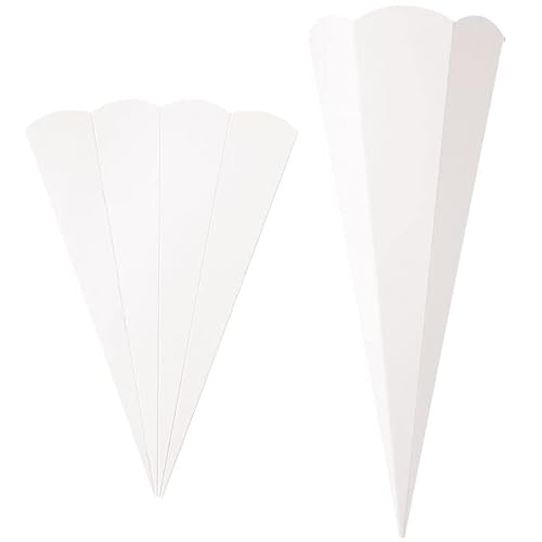 PAINT IT EASY NEU Geschwister-Schultüte Rohling mit Steckverschluß, Stabiler Karton 400g/qm, 6-eckig, 41 cm, 1 Stück, Weiß PAINT IT EASY NEU Geschwister-Schultüte Rohling mit Steckverschluß, Stabiler Karton 400g/qm, 6-eckig, 41 cm, 1 Stück, Weiß von PAINT IT EASY
