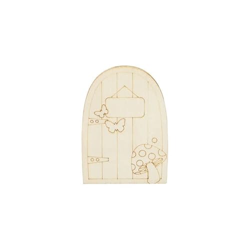 PAINT IT EASY NEU Miniatur Tür/Wichteltür mit Pilzmotiv, Holz, 6 x 10 x 0,3 cm PAINT IT EASY NEU Miniatur Tür/Wichteltür mit Pilzmotiv, Holz, 6 x 10 x 0,3 cm von PAINT IT EASY