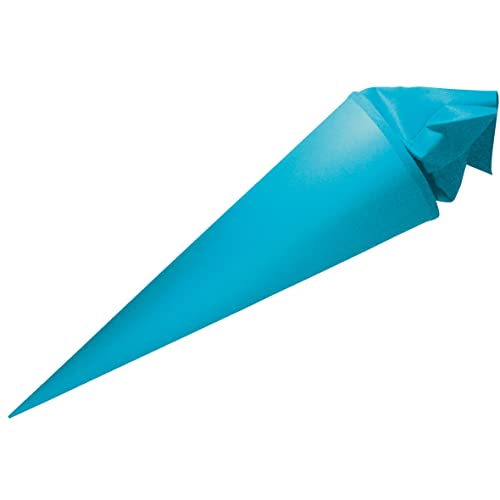 PAINT IT EASY NEU Schultüte/Zuckertüte rund geklebt mit Filzmanschette, 35cm, hellblau PAINT IT EASY NEU Schultüte/Zuckertüte rund geklebt mit Filzmanschette, 35cm, hellblau von PAINT IT EASY