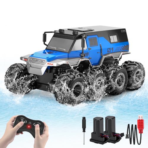 PAISHENKEJI Ferngesteuertes Auto RC Auto Truck - 8WD RC Autos Amphibisches Off-Road Ferngesteuertes Autos 2.4GHz RC Car Drift Truck für Kinder 360°Drehbar RC Car Geburtstage, Weihnachten PAISHENKEJI Ferngesteuertes Auto RC Auto Truck - 8WD RC Autos Amphibisches Off-Road Ferngesteuertes Autos 2.4GHz RC Car Drift Truck für Kinder 360°Drehbar RC Car Geburtstage, Weihnachten von PAISHENKEJI