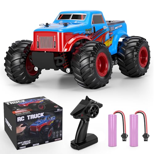 RC Auto Ferngesteuertes Auto Truck - 20Km/h All Terrains RC Truck, Off Road Remote Control Car Spielzeug Drift Autos Crawler für Kinder und Erwachsene Geschenk für Geburtstage Weihnachten (blau) von PAISHENKEJI