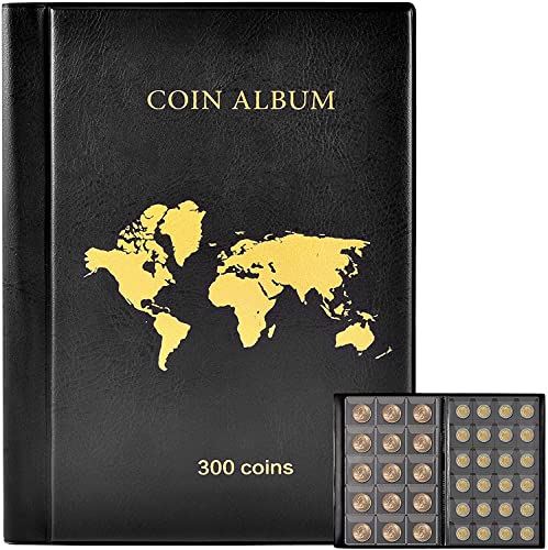 Münzsammlung Münzalbum Münzen Aufbewahrung für Sammler, 282 Taschen Münzen Display Aufbewahrungsbox, Sammelhüllen Organizer Box für Münzsammlung Zubehör, Geldwährung, Pfennige, Viertel- Schwarz Münzsammlung Münzalbum Münzen Aufbewahrung für Sammler, 282 Taschen Münzen Display Aufbewahrungsbox, Sammelhüllen Organizer Box für Münzsammlung Zubehör, Geldwährung, Pfennige, Viertel- Schwarz von PAIYULE