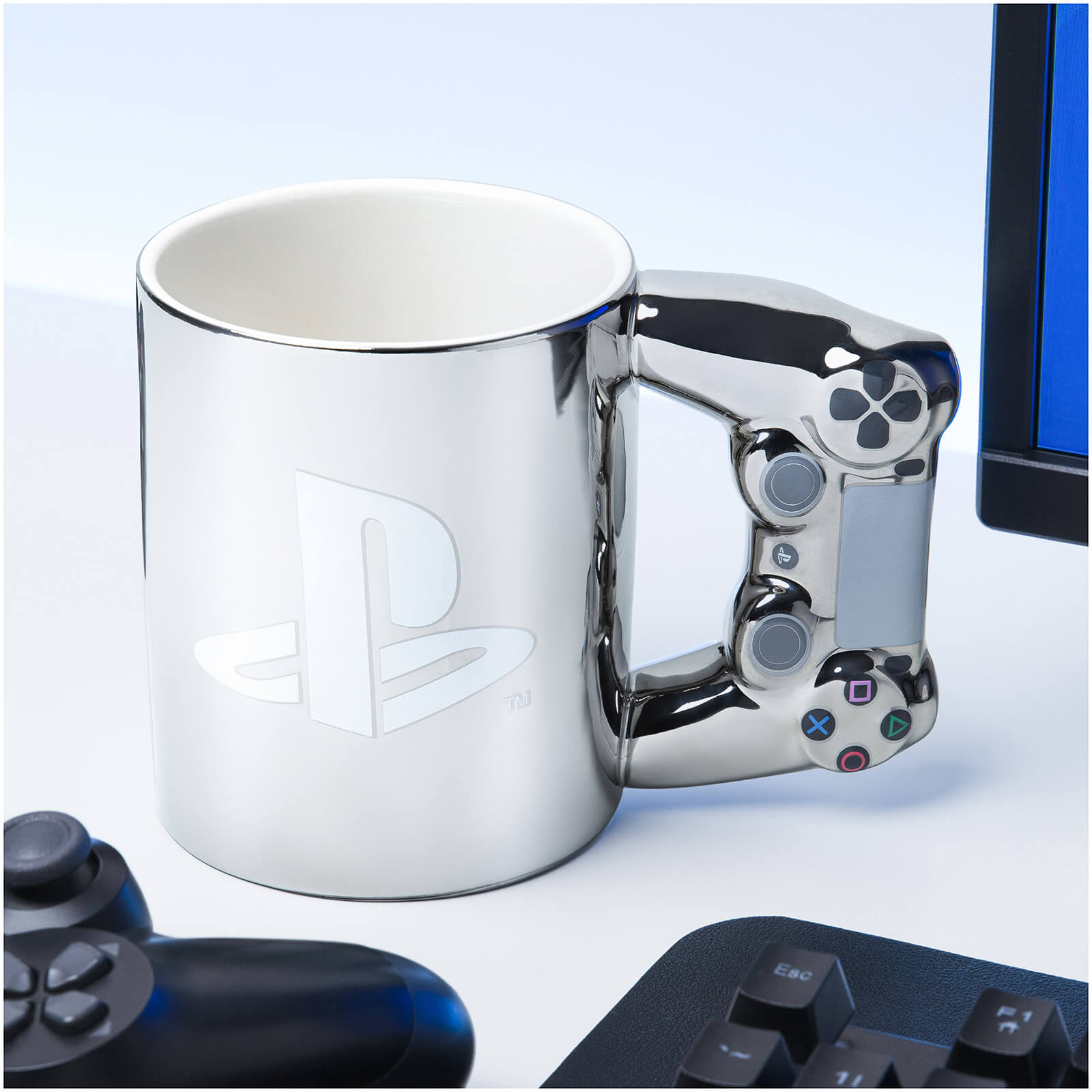 Playstation DS4 Silver Controller Mug von PALADONE