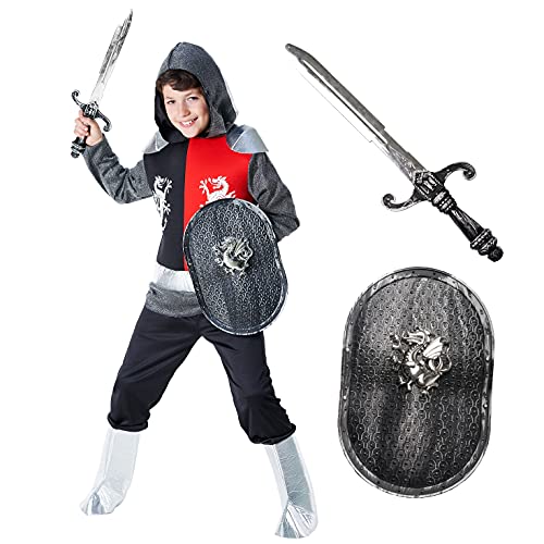 Morph Kostüm Ritter für Kinder Jungen, Perfekt für Fasching und Karneval, Ritterkostüm Jungen, L von Morph