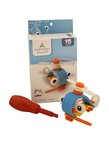 PALESTRAKI Fahrzeuge zum Schrauben für Kinder ab 3 Jahre - kleine Kinder - Motorrad - Helikopter - Plane (Flugzeug) - Geschenke unter 5 Euro PALESTRAKI Fahrzeuge zum Schrauben für Kinder ab 3 Jahre - kleine Kinder - Motorrad - Helikopter - Plane (Flugzeug) - Geschenke unter 5 Euro von PALESTRAKI
